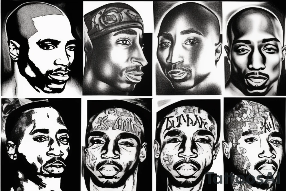 tupac shakur tattoo idea