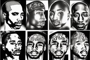 tupac shakur tattoo idea