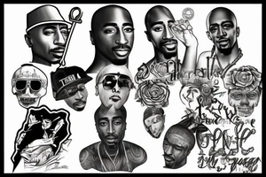 tupac shakur tattoo idea