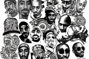 tupac shakur tattoo idea
