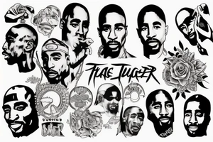 tupac shakur tattoo idea