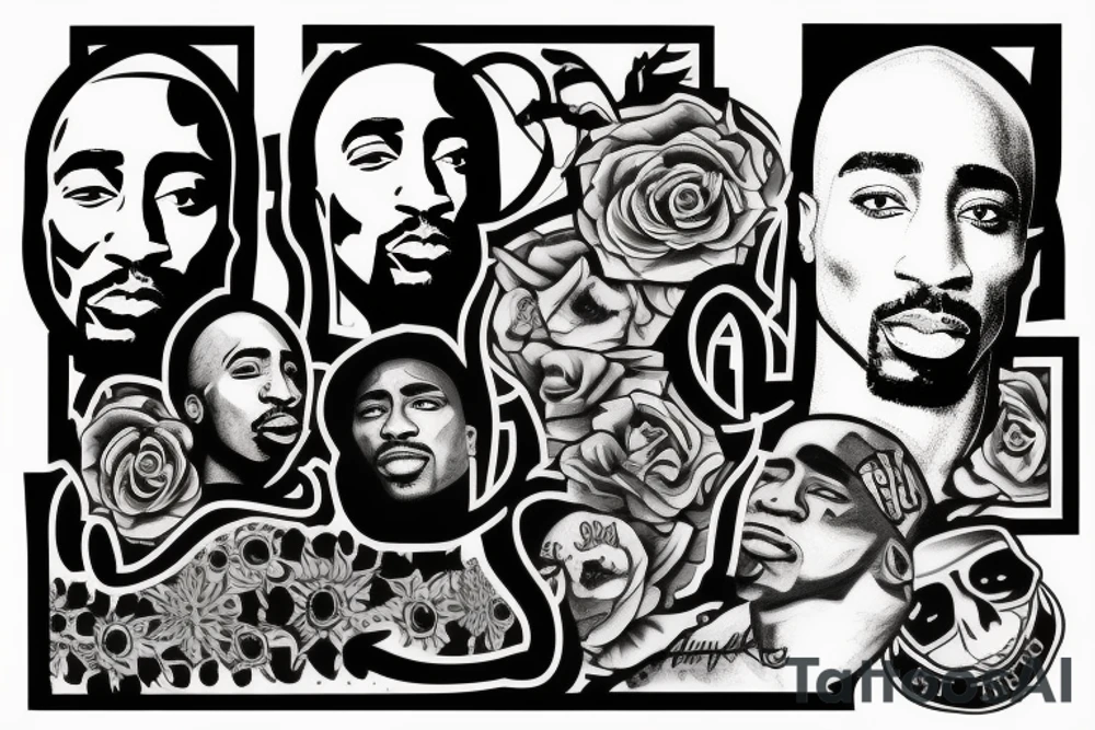 tupac shakur tattoo idea