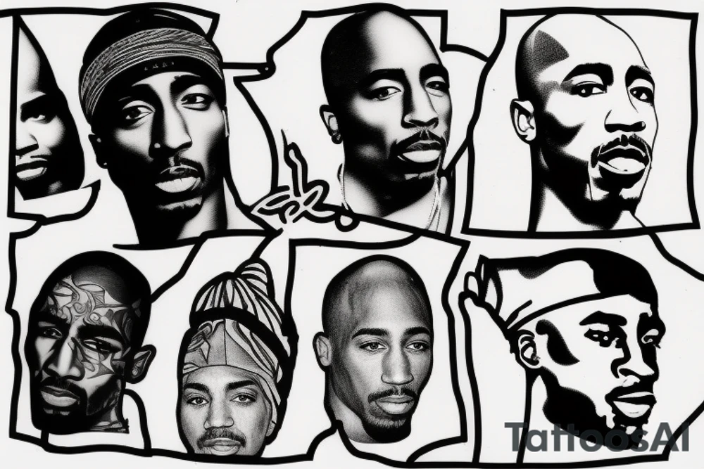 tupac shakur tattoo idea