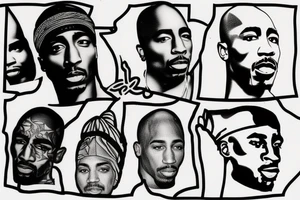 tupac shakur tattoo idea