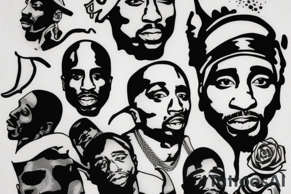 tupac shakur tattoo idea