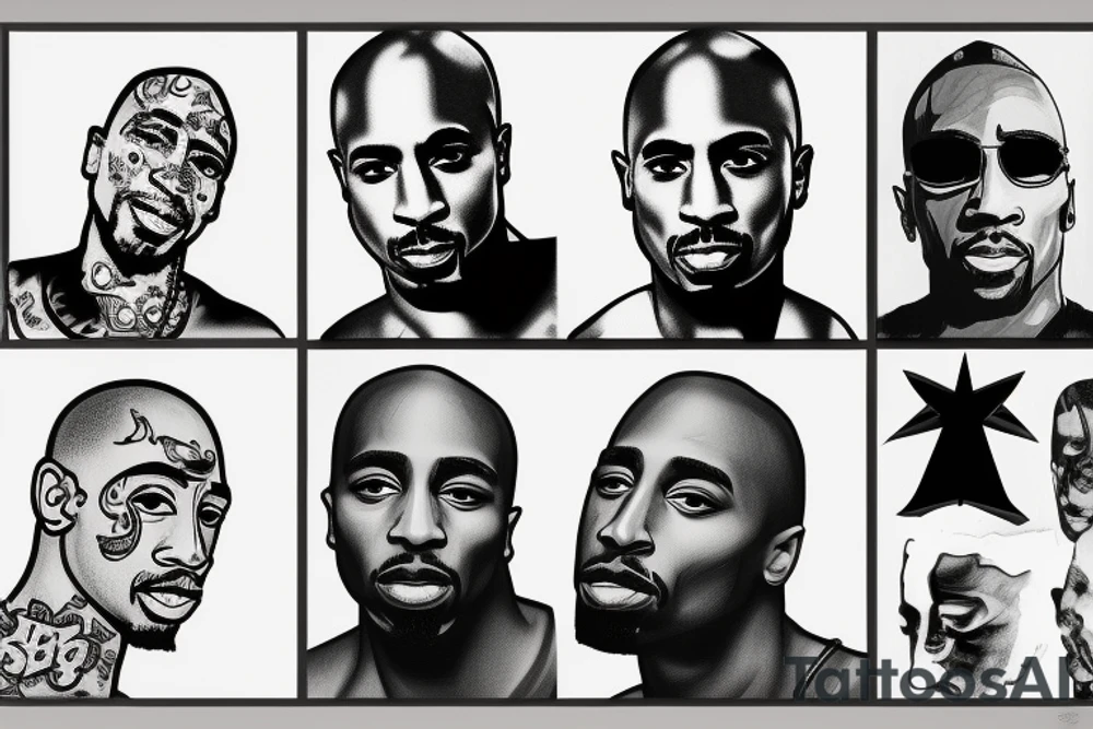 tupac shakur tattoo idea