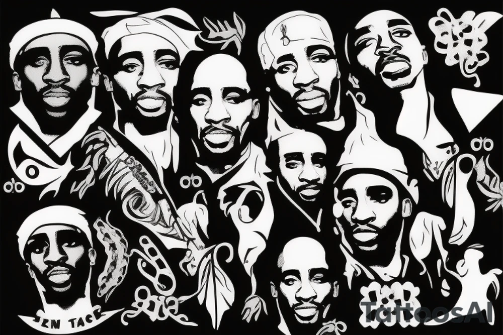 tupac shakur tattoo idea