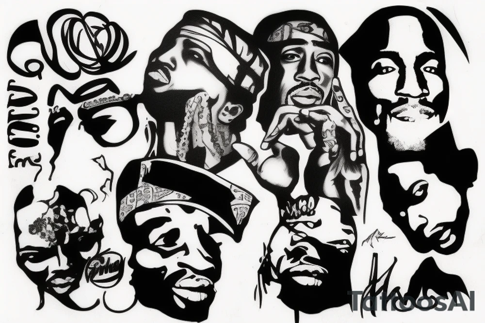 tupac shakur tattoo idea