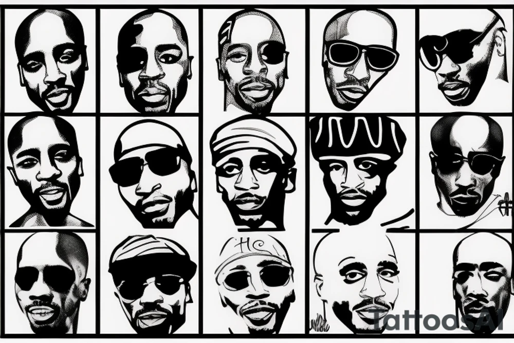 tupac shakur tattoo idea
