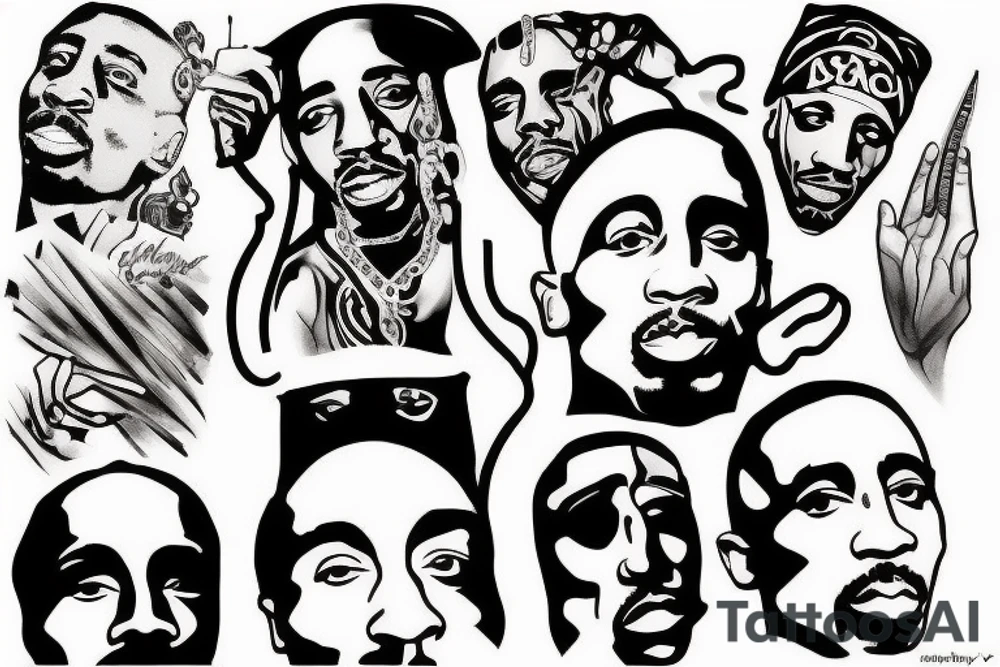 tupac shakur tattoo idea