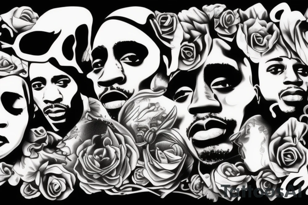 tupac shakur tattoo idea