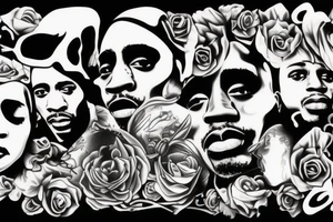 tupac shakur tattoo idea