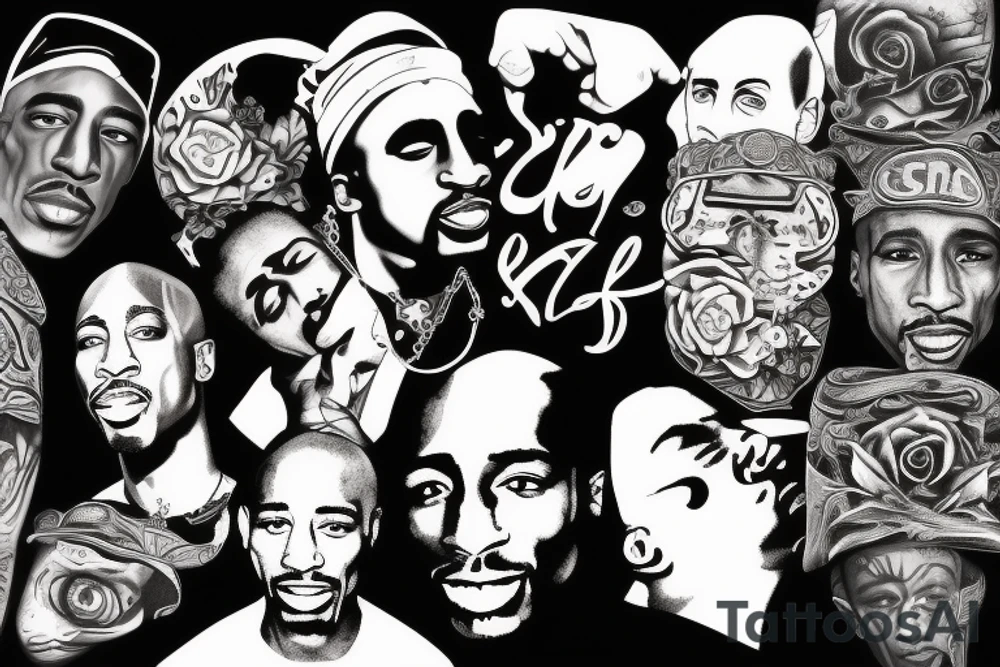 tupac shakur tattoo idea