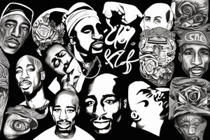 tupac shakur tattoo idea