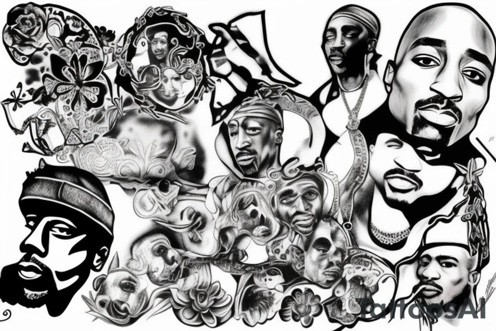 tupac shakur tattoo idea