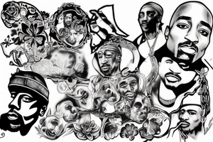 tupac shakur tattoo idea