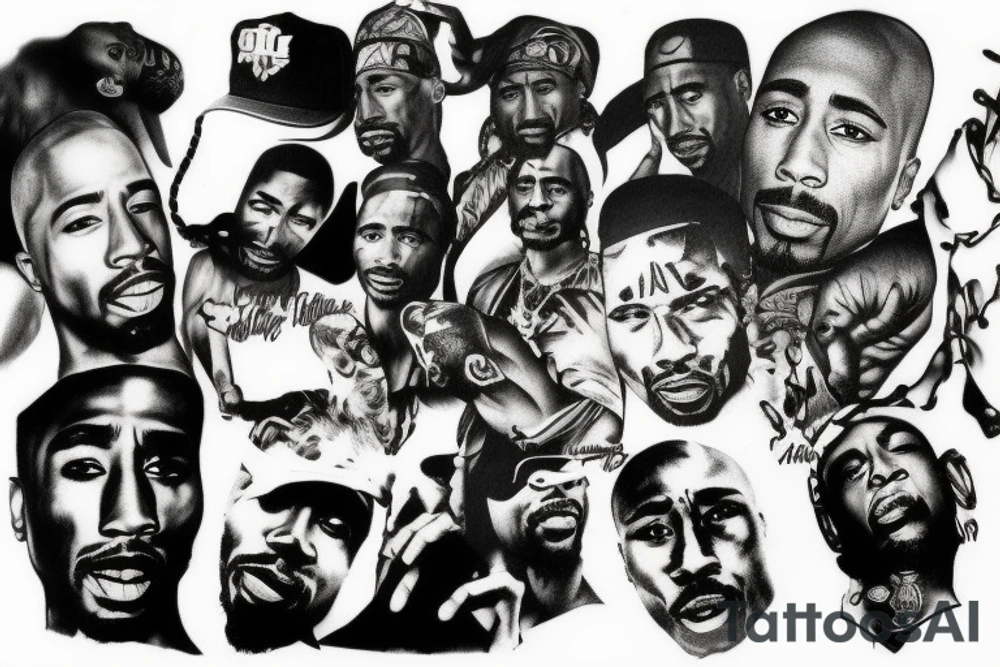 2pac album cover tattoo idea