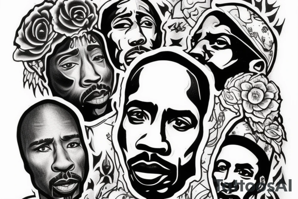 2pac album cover tattoo idea