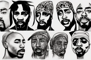 2pac album cover tattoo idea