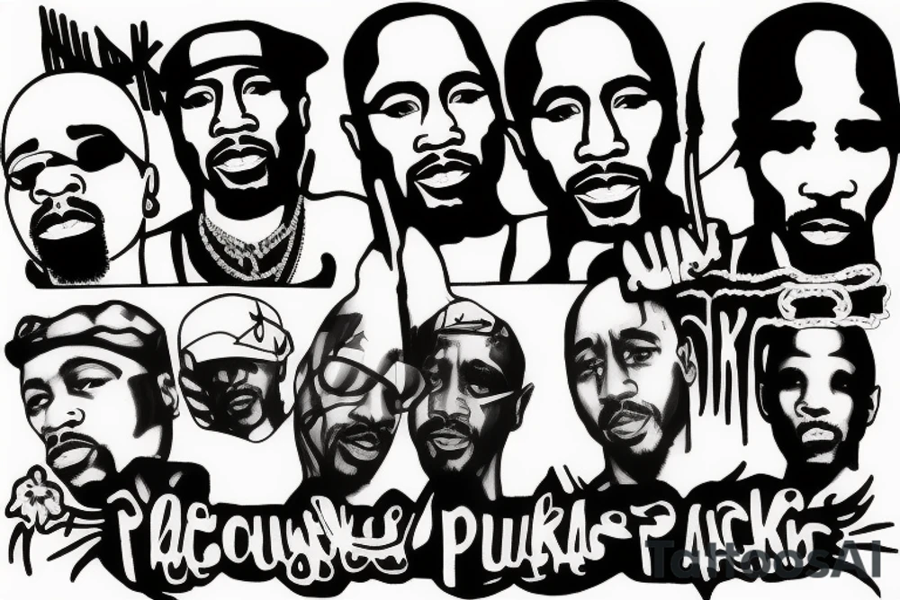 2pac tattoo idea