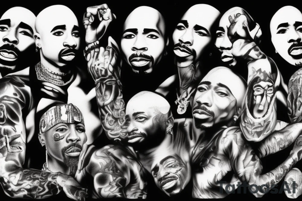2pac tattoo idea