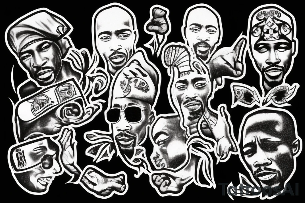 2pac tattoo idea