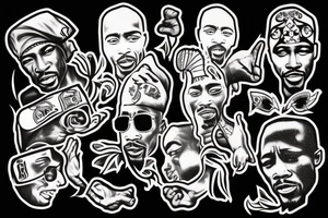 2pac tattoo idea