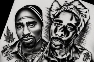 rapper 2pac tattoo idea