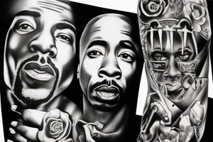 rapper 2pac tattoo idea