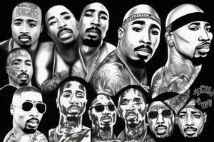 rapper 2pac tattoo idea