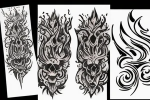 dust fire tattoo idea