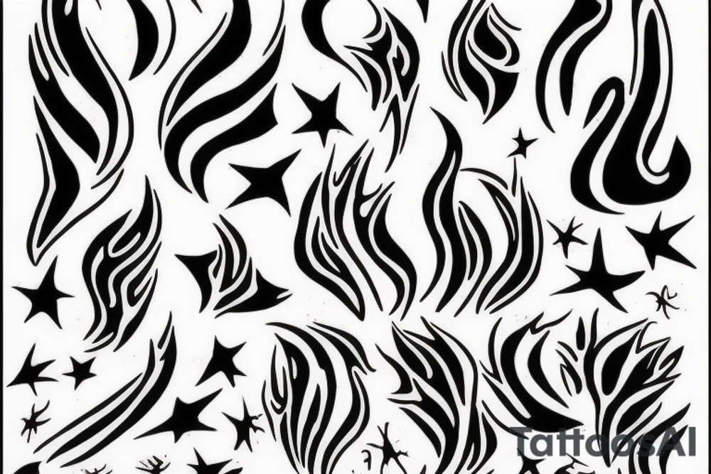 dust fire tattoo idea