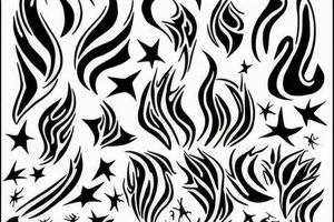 dust fire tattoo idea