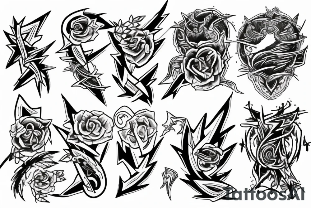 lightning tattoo idea