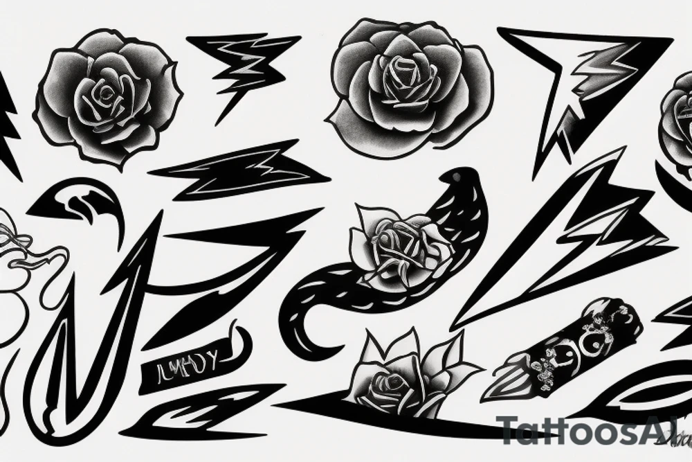 lightning tattoo idea