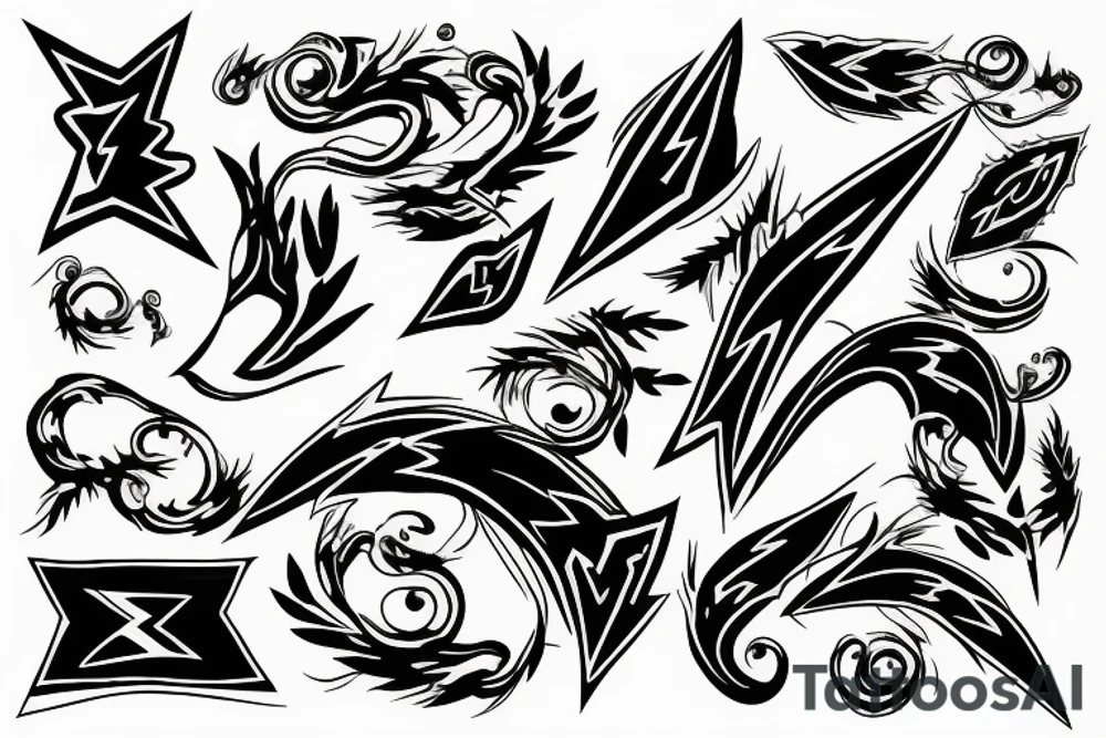 lightning tattoo idea
