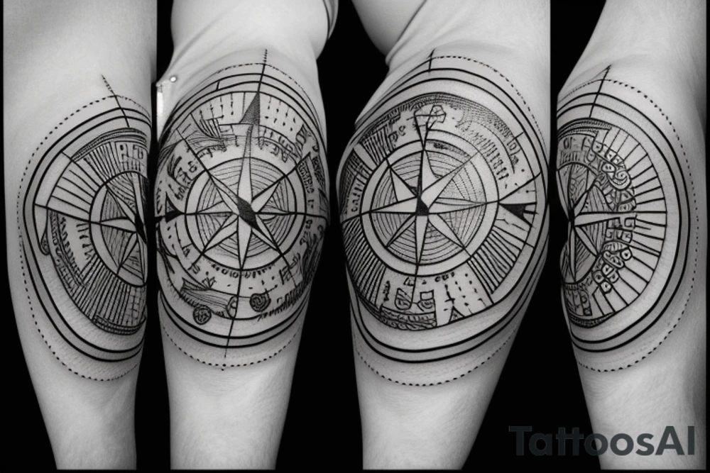compass tattoo idea