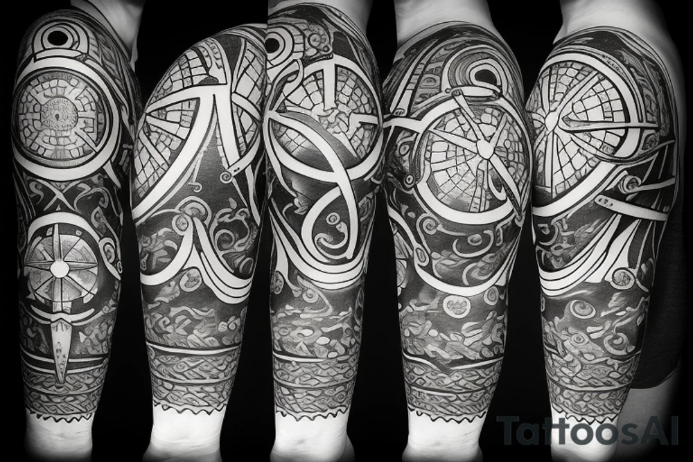 compass tattoo idea