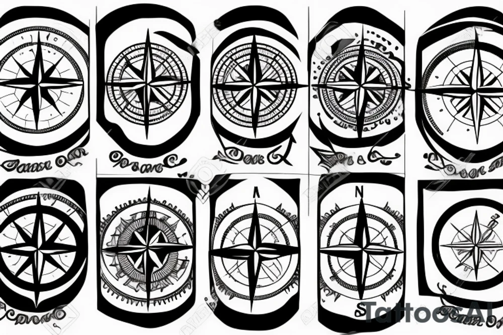 compass tattoo idea