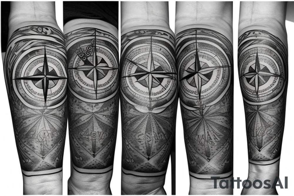 compass tattoo idea