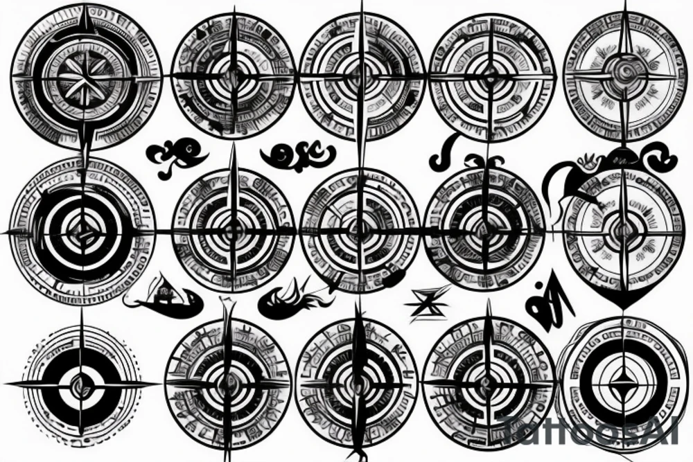 compass tattoo idea