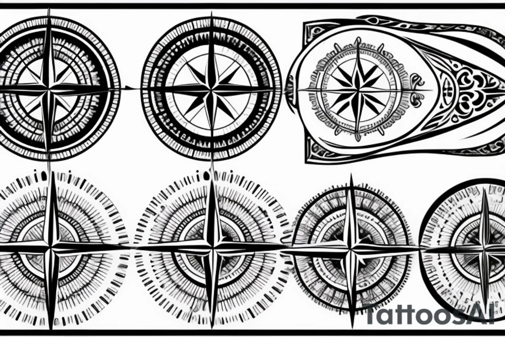 compass tattoo idea