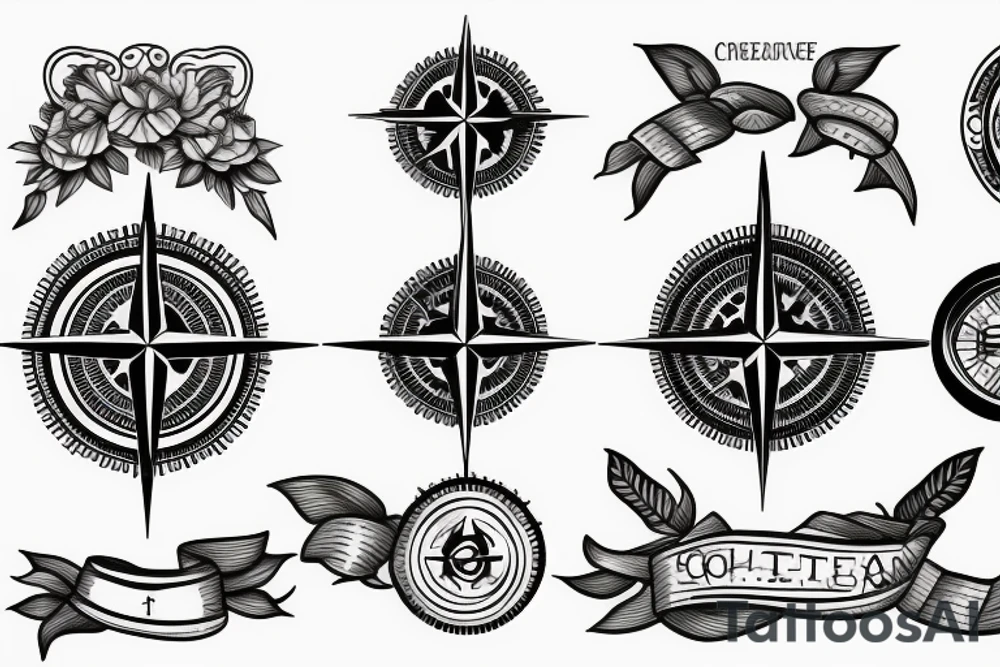 compass tattoo idea