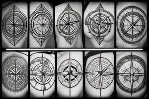 compass tattoo idea