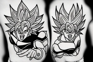 broly from dragonball z tattoo idea