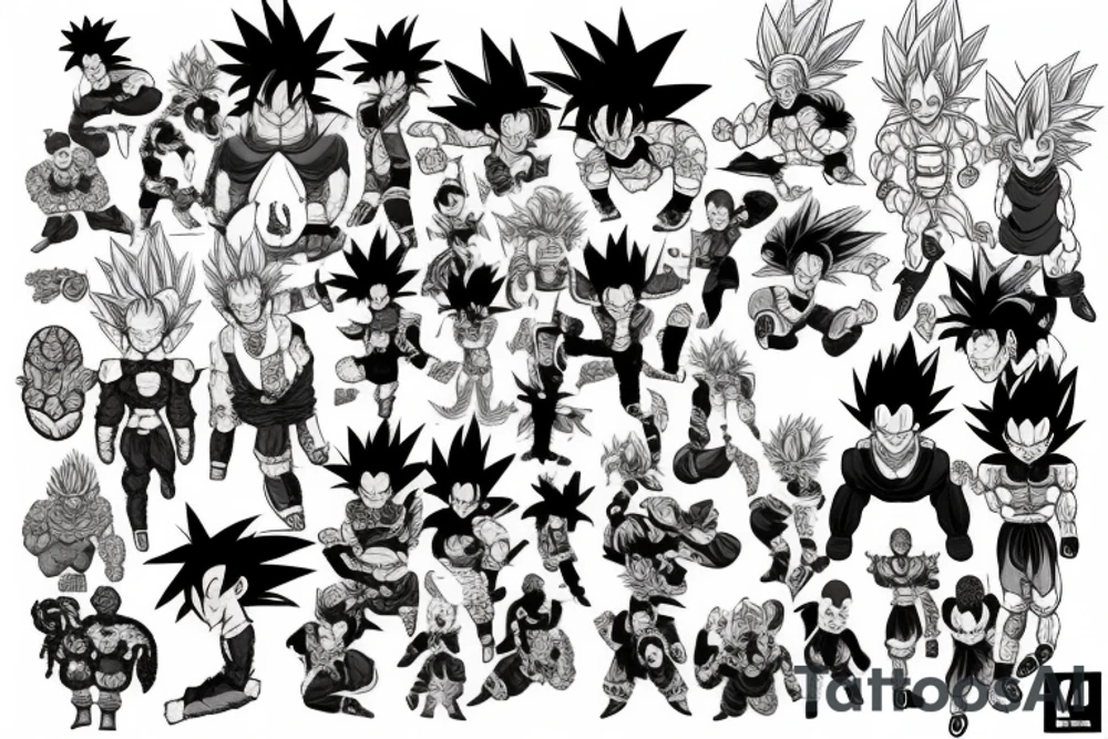 dragonball z tattoo idea