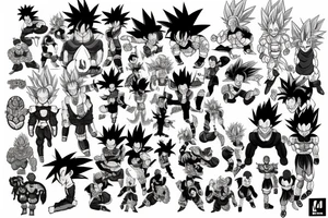 dragonball z tattoo idea