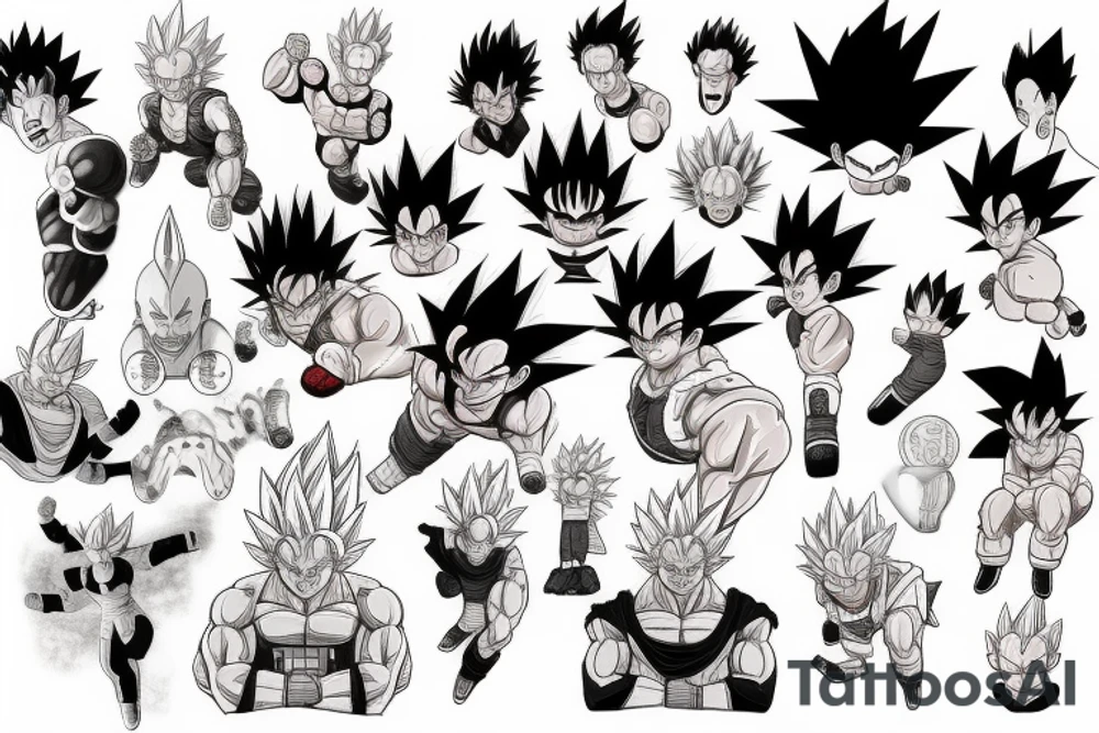 dragonball z tattoo idea