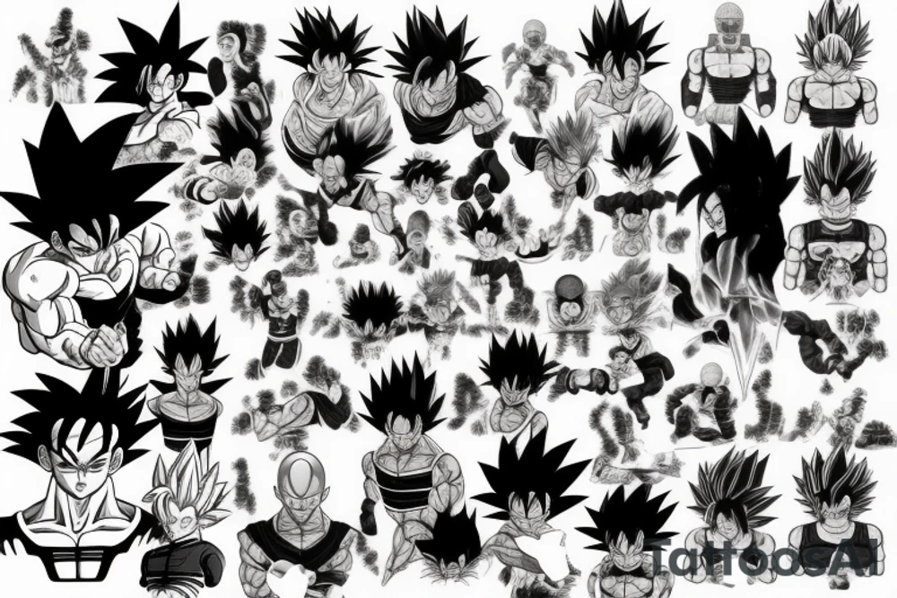 dragonball z tattoo idea