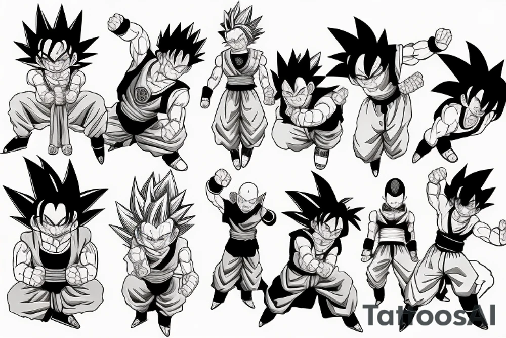 dragonball z tattoo idea